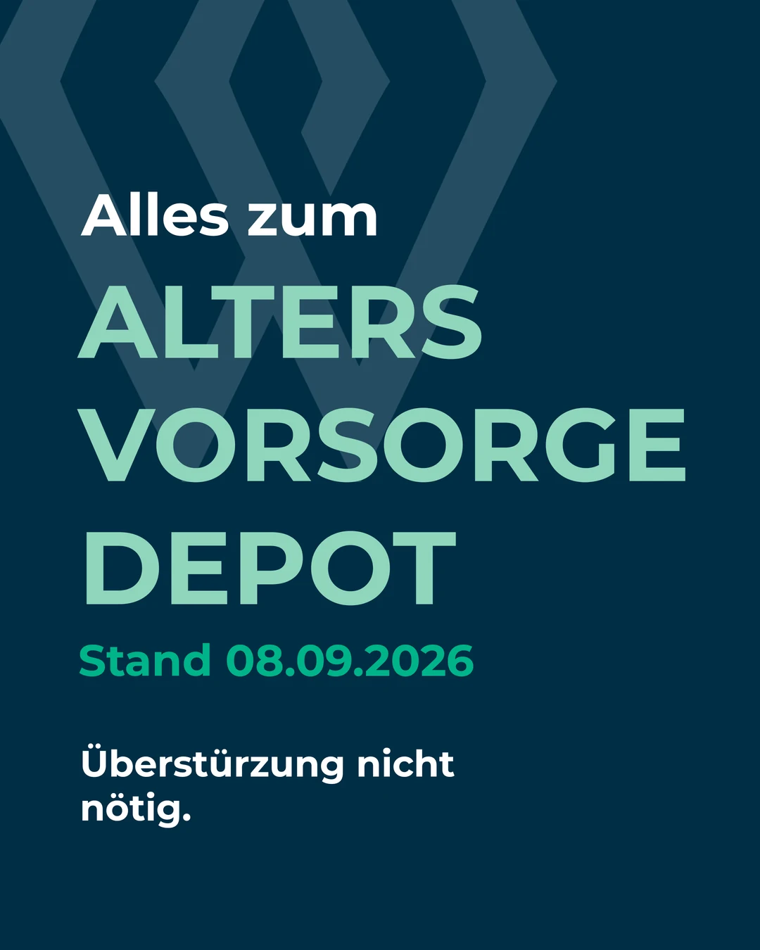 Titelbild zum Beitrag Altersvorsorgedepot: Was schon feststeht und warum du jetzt nicht vorschnell handeln solltest