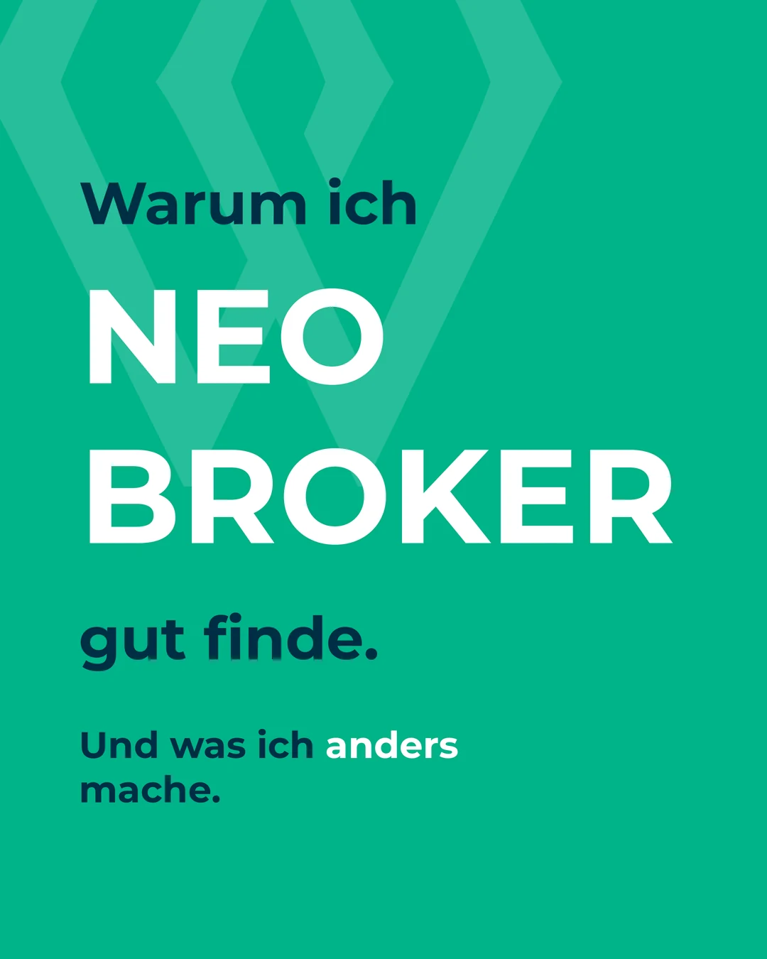 Titelbild zum Beitrag Warum ich Neobroker gut finde und trotzdem etwas anderes mache