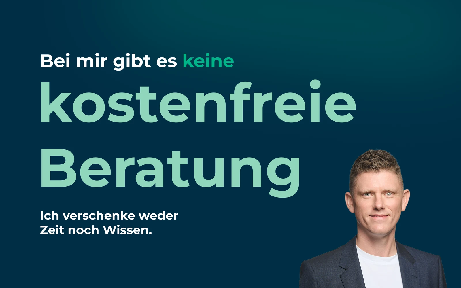 Titelbild zum Beitrag Warum es bei mir keine kostenfreie Beratung gibt